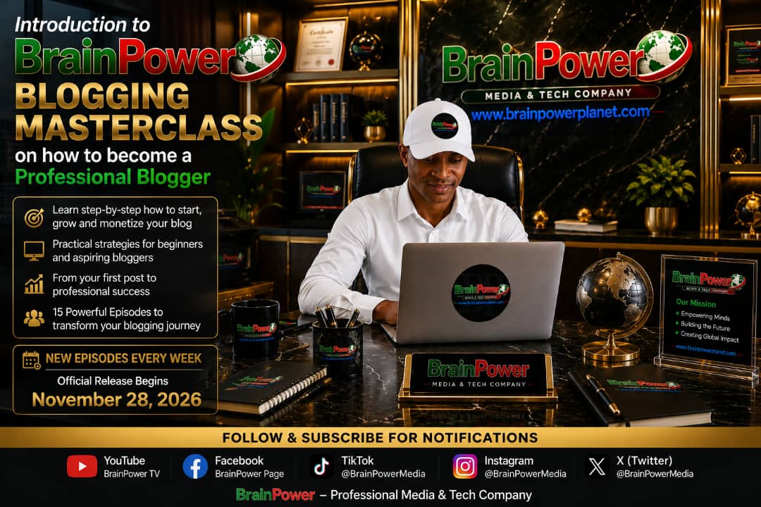 BrainPower Blogging Masterclass – How to Become a Professional Blogger Intro and Episode Recap