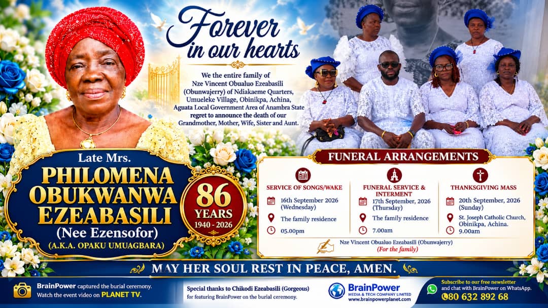 Late Ezeabasili Philomena Burial Ceremony in Achina